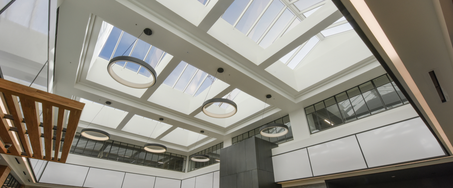 The Leamington Atrium showcases VELUX Ridgelight